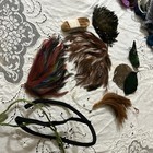 Antique Fashion Millinery Hat Feathers  Amazing For Hats Lot