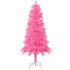 5 Ft Pink Christmas Tree Artificial Home Xmas Holiday Decoration W metal Stand
