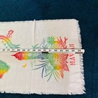 Vintage Satin Type Hawaii Souvenir Scarf Towel Wall Display Hawaiian Island
