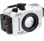 Seafrogs 60m 195ft Underwater Camera Housing For Olympus Tg-6  Diving Case White