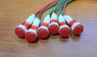 6 Bbt 12 Volt Ac dc Waterproof Red Led Low-profile Indicator Lights