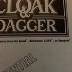 Original Cloak   Dagger Atari Kit Robotron Arcade Video Game Manual