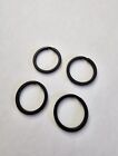 Heavy Duty Black Key Rings Stainless Steel Key Rings 4 Pcs Split 1 Inch 25mm