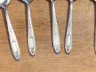 6 Oneida Grosvenor Teaspoons Community Vintage Silverplate Flatware 6-1 8 