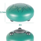 Steel Tongue Drum 6 Inch 8 Notes Hand Pan Drum Percussion For Kids W  Carry Bag