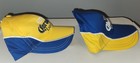 Corona Hat Cap Strap Back Yellow Blue Embroidered Logo One Size Adjust Lot Of 2