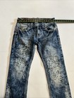 Rock Revival Men   s Felex Jeans Slim Straight Heavy Stitching Size W34 L31