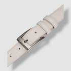 Mio Marino Men s White Alabaster Classy Prong-buckle Leather Dress Belt Size 50