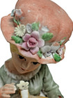 Vintage Ardalt Venwile Hand Painted Porcelain Sitting Lady Pin Cushion Japan 30s