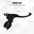 Falvfun 7 8  Motorcycle Left Clutch Brake Handle Lever 6 8 Inches  Black