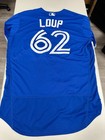 Aaron Loup  62 Toronto Blue Jays July 4th  2017 Game Used Jersey Mlb Coa