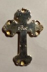 Gold   Silver Tone Cross Medal