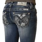 Nwt - Miss Me Womens Embroidered Boot Cut Stretch Jeans - Size 29 30 31 32 34 36
