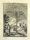  Night Sky  Milky Way Alain Mallet 1683 Through Telescope Original