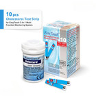 Original New 10 Test Strips Easy Touch For Cholesterol Level Check