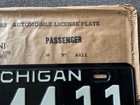 Rare Nos 1953 Michigan License Plate Original Unused 4411 Cool Number  Kz