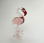 Murano Glass  Handcrafted Unique Lovely Pink Flamingo Figurine  Size 1