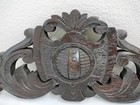 Antique Crest pediment crown Solid Oak Carved Wood Salvage