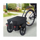 Aosom Bicycle Cargo Trailer With Removable Box And Waterproof Cover  Bike Wag   