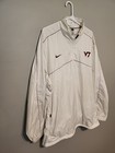 Nike Virginia Tech Hokies Team Issue 1 4 Zip White Sideline Jacket Vented 2xl