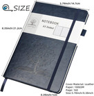 Dotted Journal Notebook With Pen Holder    A5 Leather Dot Grid Notebook With 160 P