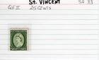 St Vincent Queen Elizabeth Ii Postage Stamp 25 Cents Sa-33
