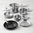 Le Creuset Signature Stainless-steel Mixed Material 12-piece Cookware Set  Ships