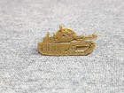 Vintage 1980 s Bronze Abrams Tank Pin Hand Hammered