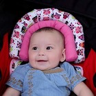 Infant Head Support For Car Seat  Baby Soft Neck Pillow  Pink