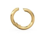 Clicker Round Solid Gold 14k 18k Connector Clasp Clicker Lock Jewelry Finding
