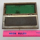 Vintage Norton Reversible Oilstone Soft Arkansas med  India Oak Case Whetstone