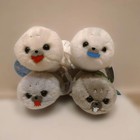 Fluffy Seal Plush With Snack Complete Set Of 4 Amuse Capsule Toy Japan