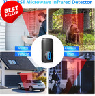 Wireless Driveway Alarm  Outdoor Weatherproof Motion Sensor   Detector With 600f