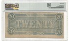 T-67  20 1864 Confederate States Civil War Obsolete Banknote Currency  Pmg 35