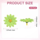 Artificial Flower Heads  2 Inch  Green  100 Pcs - Sunflower Silk Flowers