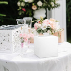White Card Box Wedding Party Card Box Gift Boxes Collection Receiving Box Holder