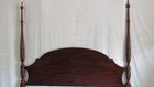 Henkel Harris Mahogany King Bed Rice Designer Rare