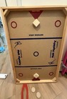 Complete 1980s Carrom Nok-hockey Board Game W original Box Wooden Table Hockey