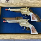 Kilgore Tophand Twins Double Cap Gun With Box Western Cowboy Toy Vintage