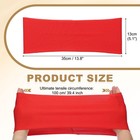 25 Pcs Spandex Chair Sashes Bows With Slider Buckle Bright Red