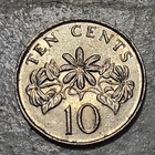 Singapore          Ten  10  Cents Coin 1989