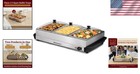 Stainless Steel Buffet Server With 3 X 2 5 Qt  Trays
