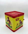 Schylling Curious George Jack In The Box Musical Tin Toy Plush Monkey Works