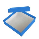 Blue Cotton Filled Boxes Jewelry Gift Packaging Box   Lots 100  200  500