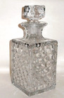 Fostoria Crystal Liquor Decanter   American   Original Square Glass Stopper