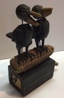 Dept 56 Christopher Blake Collection Crows On Corn Mechanical Folk Art Primitive