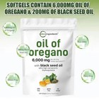2 Pack Micro Ingredients Oil Of Oregano Softgels 6000mg Per Serving  300 Count
