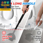 Toilet Plunger And Brush Set With Extended Handle For Effective Bathroom Cleanin