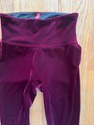 Spanx Velvet Velour Burgundy Leggings Women s Size Small