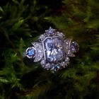 2ctart Deco Vintage Style Lab Created Diamond Wedding 14k White Gold Finish Ring